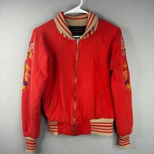 Vintage Red Dragon Embroidered Jacket
